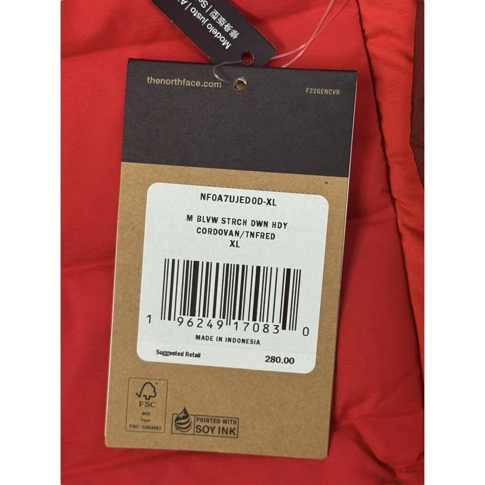 The North‎ Face Belleview Stretch 600 Fill Insulated Jacket Mens XL